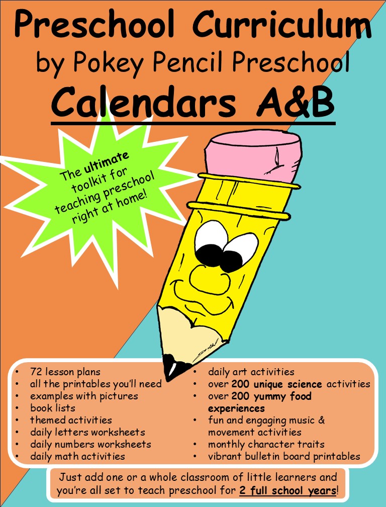 Preschool Lesson Plans and Activities for two full 9 month school years - Years A&B