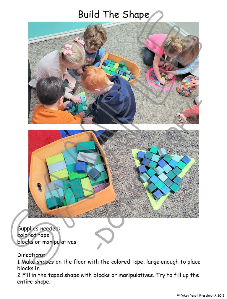 Preschool Lesson Plans and Activities for two full 9 month school years - Years A&B