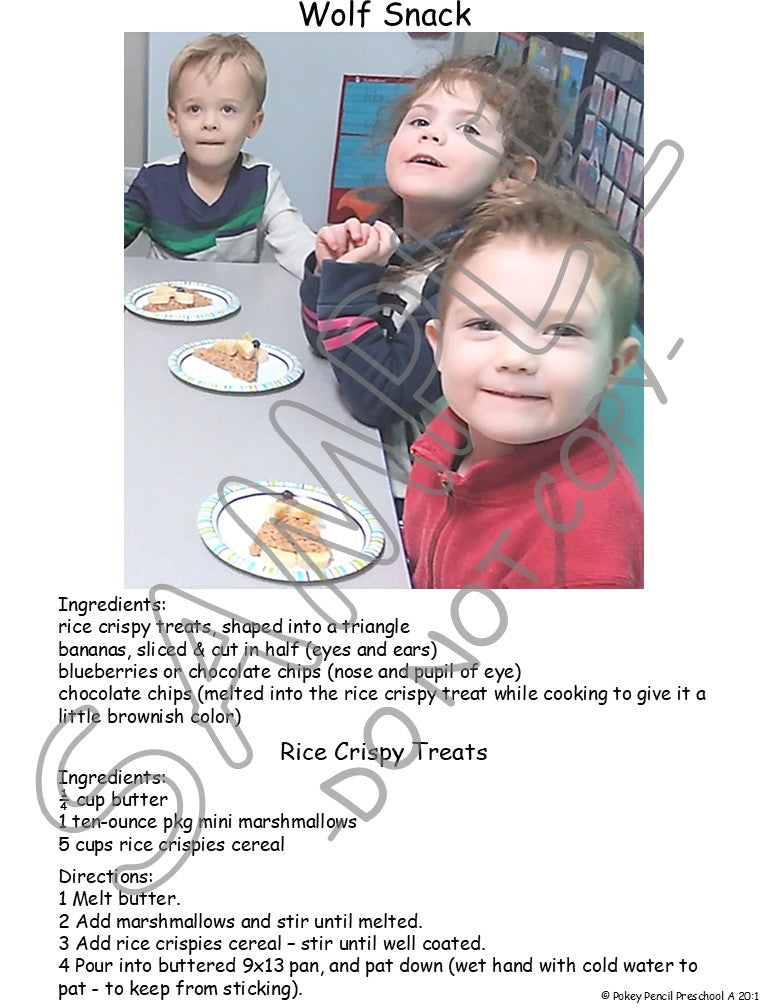Preschool Lesson Plans and Activities for two full 9 month school years - Years A&B