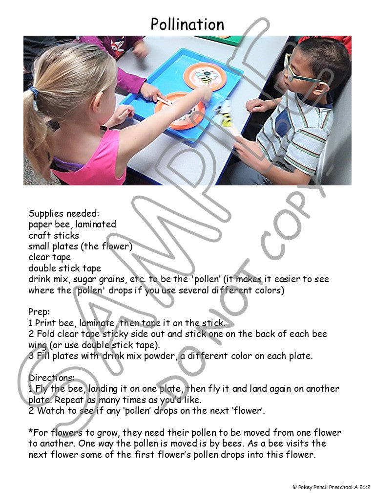 FREE Calendar A Week 26 - One full week of Preschool for free!