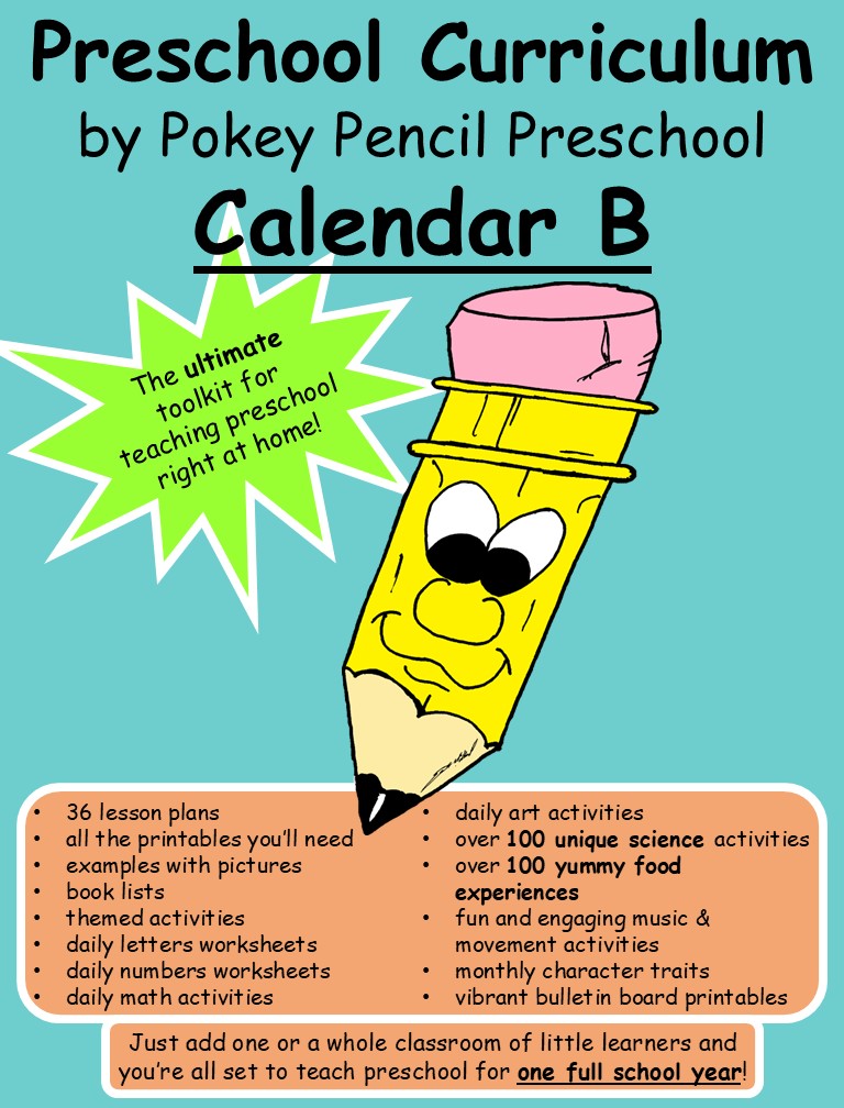 Preschool Lesson Plans and Activities for a full 9 month school year - Year B