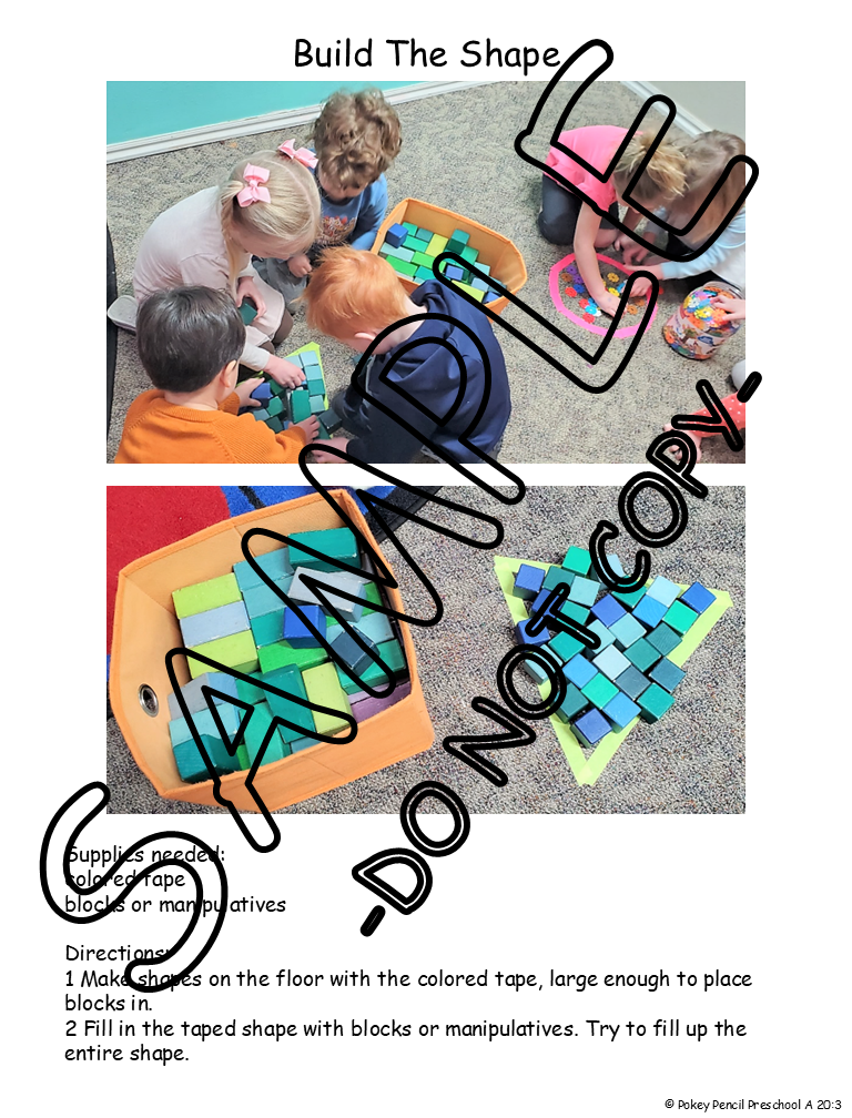 PDF - Calendar A - Preschool Lesson Plans and Activities for a full 9 month school year